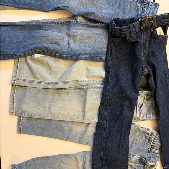 Levi’s Jeans Boys Size 5 Denim Lot Of 5 Carious Washes and Brands - Picture 4 of 4